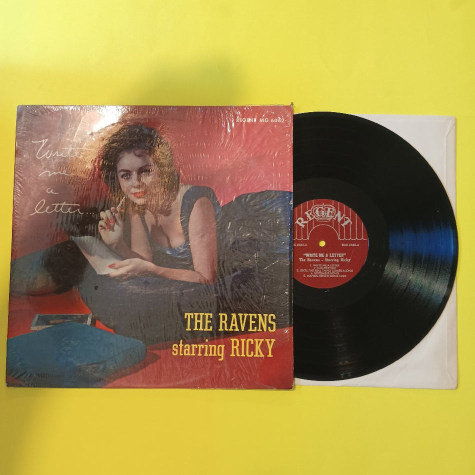 The Ravens Starring Ricky - Write Me A Letter IN SHRINK - 1957 - RMG 6062 - Used - VG++ - Vinyl