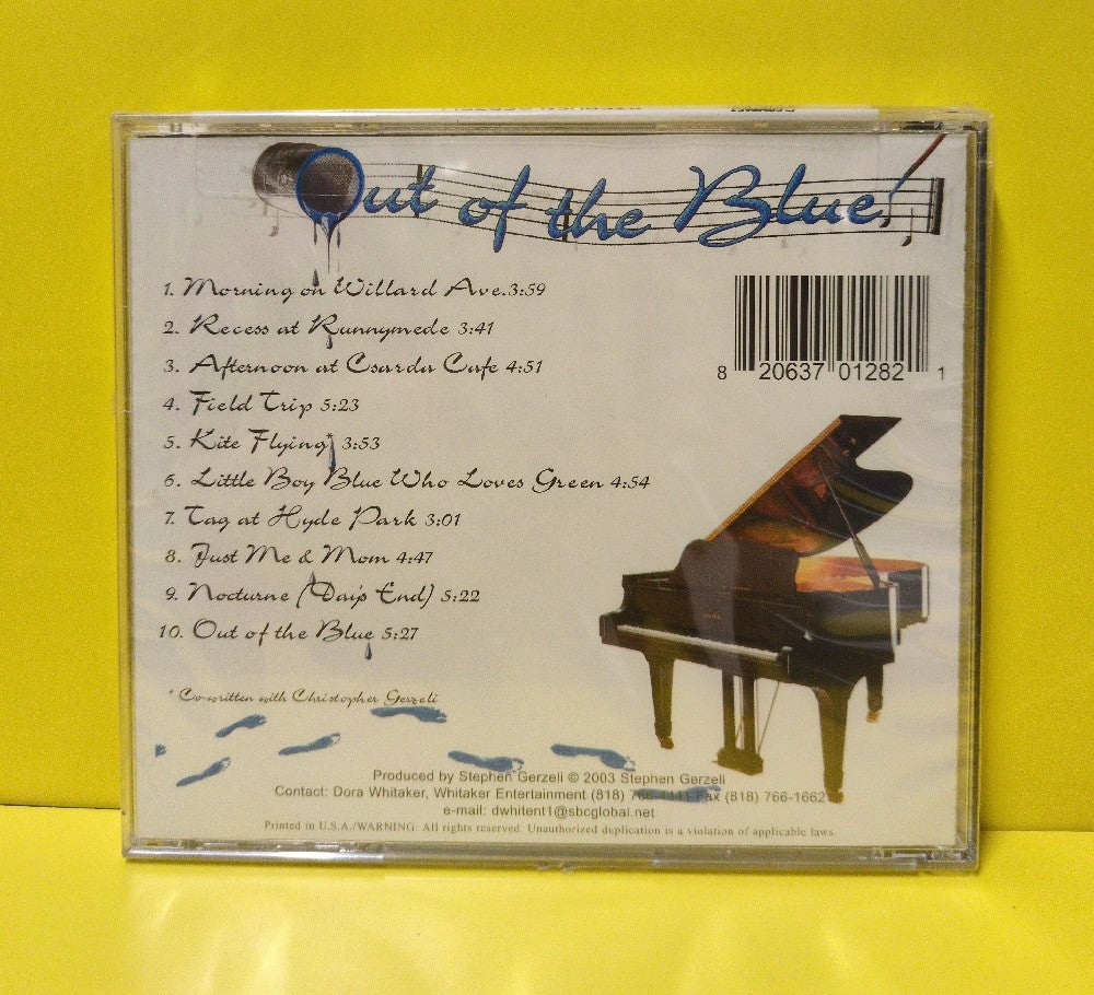 Stephen Gerzeli - Out of the Blue - 2003 - New - Sealed - CDs