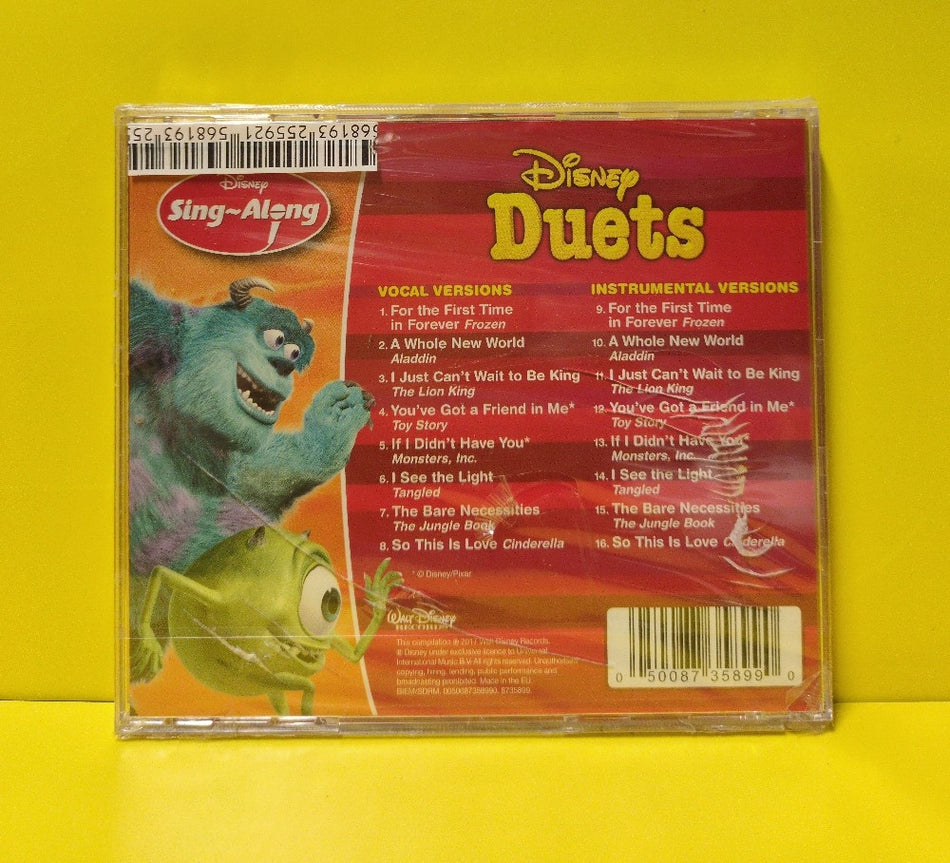Various - Disney Sing-Along: Disney Duets - 2017 - 0050087358990 - New - Sealed - CDs - European Import