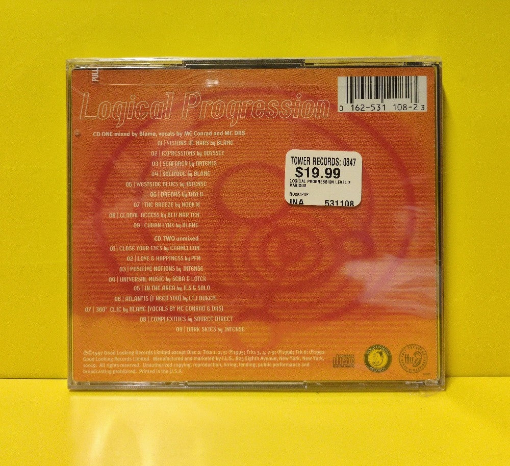 Blame - Logical Progression Level 2 - 1997 - 162-531 108-2 - New - Sealed - CDs - 2xCD
