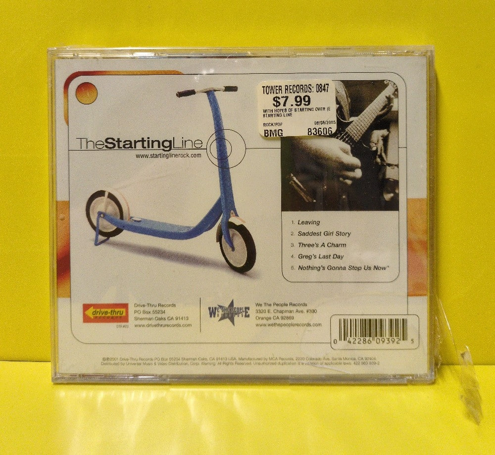 The Starting Line - With Hopes Of Starting Over... - 2001 - 422 860 939-2 - New - Sealed - CDs