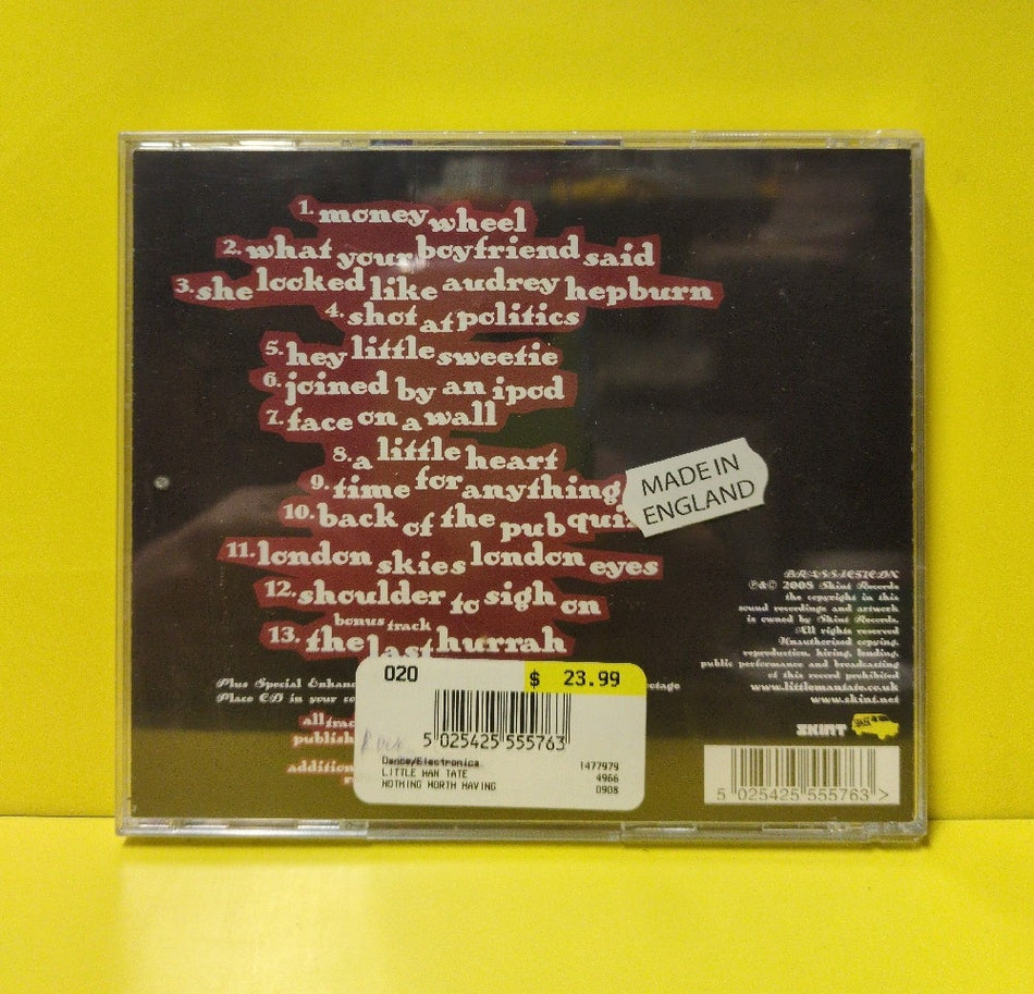 Little Man Tate - Nothing Worth Having Comes Easy - 2008 - BRASSIC57CDX - New - Sealed - CDs - Limited Edition - UK Import