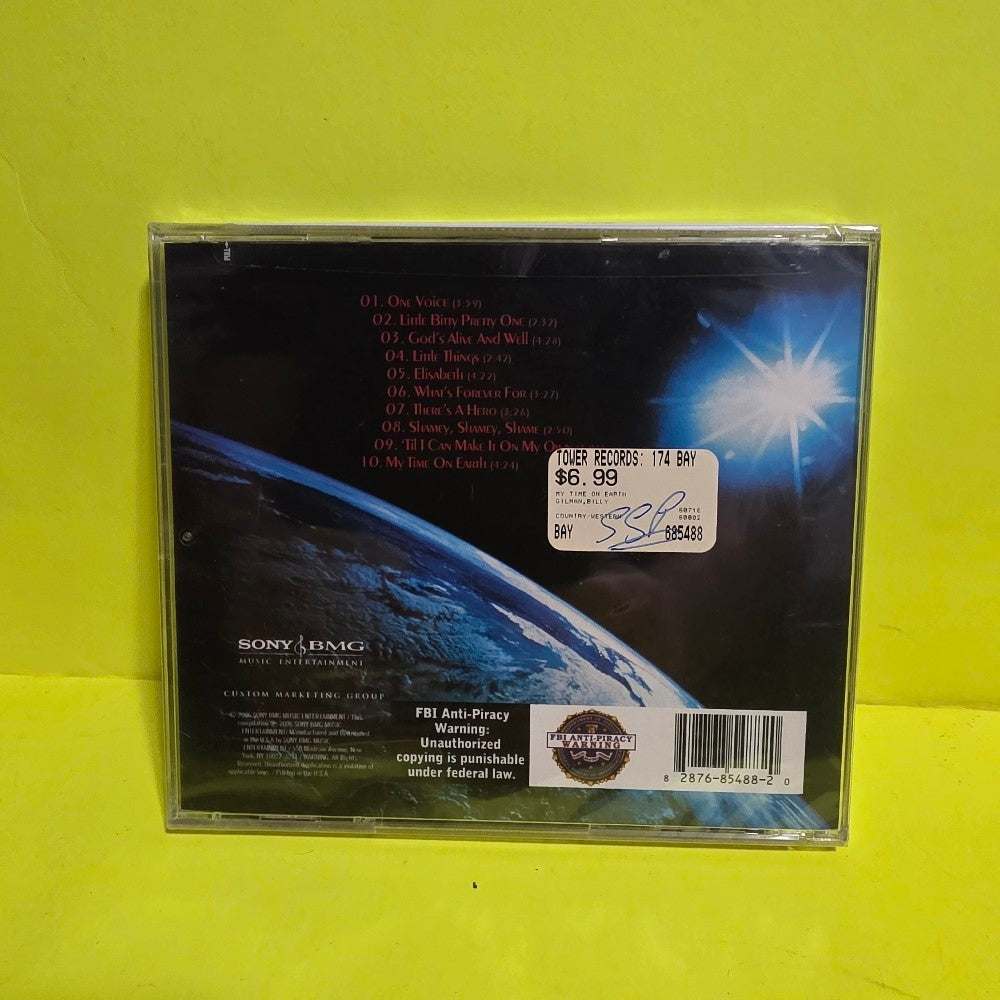Billy Gilman - My Time On Earth - 2006 - A685488 - New - Sealed - CDs