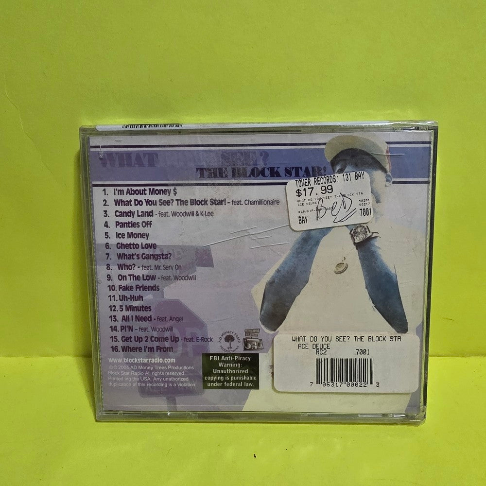 Ace Deuce - What Do You See? The Block Star! - 2004 - ADM 0012 - New - Sealed - CDs