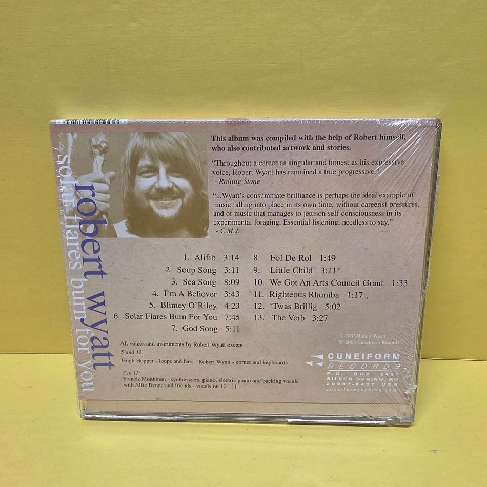 Robert Wyatt - Solar Flares Burns For You - 2003 - RUNE 175 - New - Sealed - CDs