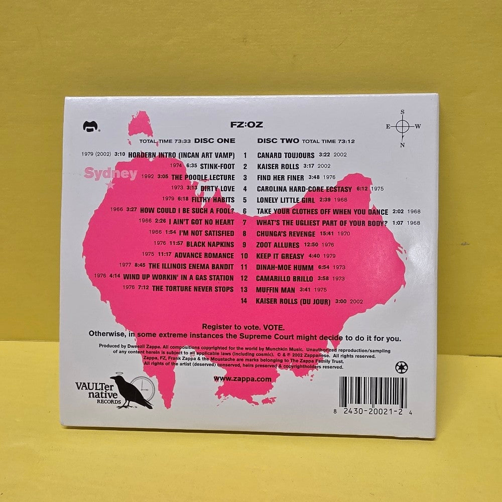 Zappa - FZ:OZ - 2002 - VR 2002-1 - Used - VG++ - CDs