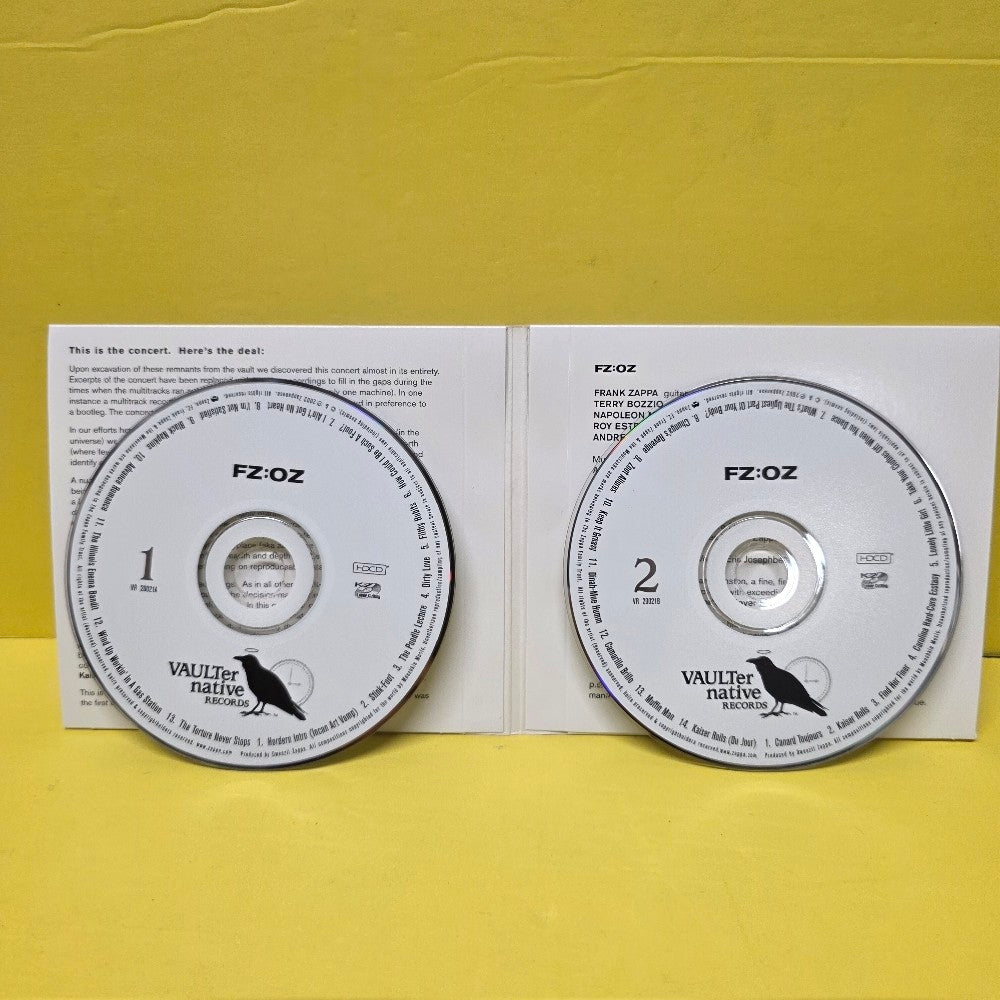 Zappa - FZ:OZ - 2002 - VR 2002-1 - Used - VG++ - CDs