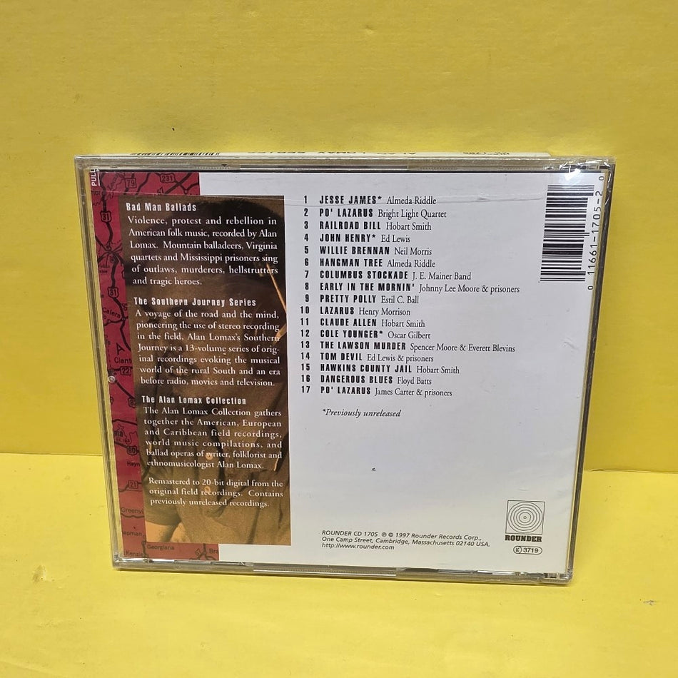 Various - Southern Journey Volume 5: Bad Man Ballads (Songs Of Outlaws And Desperadoes) - 1997 - Rounder CD 1705 - New - Sealed - CDs