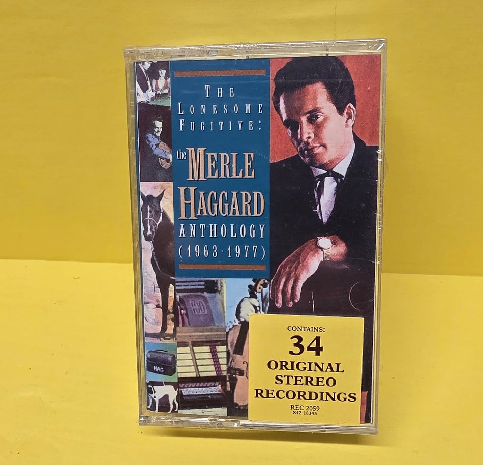 Merle Haggard - The Lonesome Fugitive: The Merle Haggard Anthology (1963-1977) - 1995 - REC 2059 - New - Sealed - Cassettes