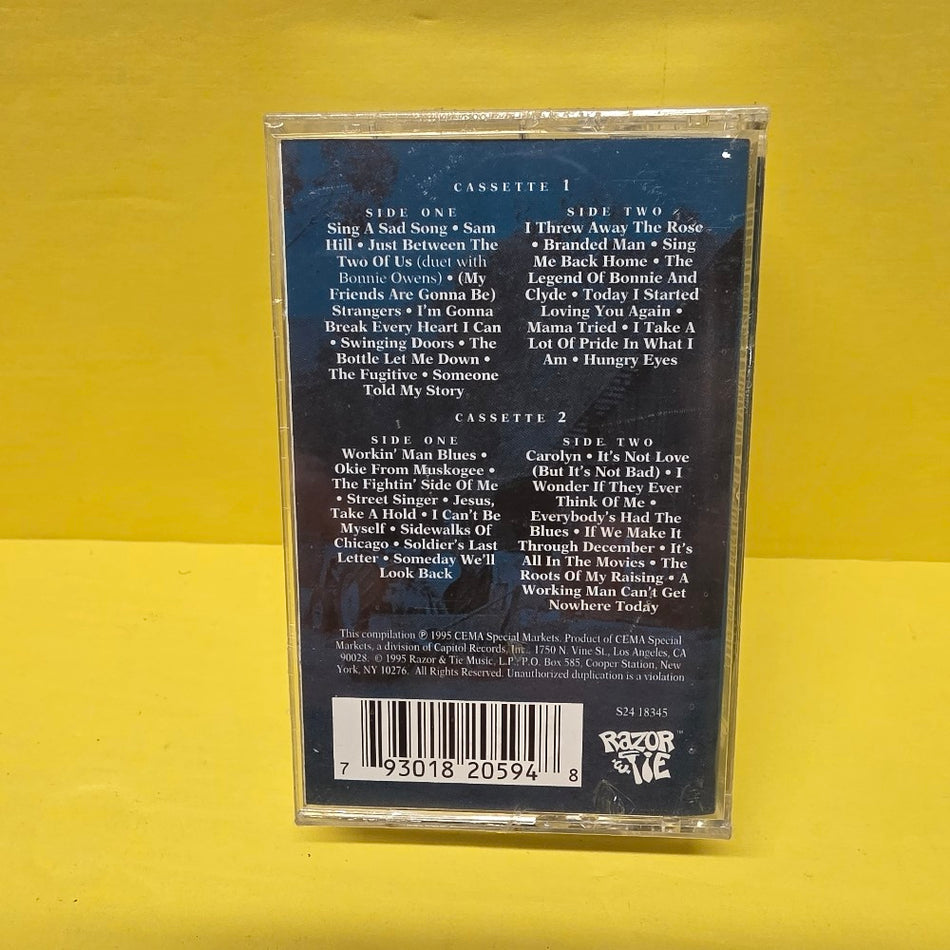 Merle Haggard - The Lonesome Fugitive: The Merle Haggard Anthology (1963-1977) - 1995 - REC 2059 - New - Sealed - Cassettes