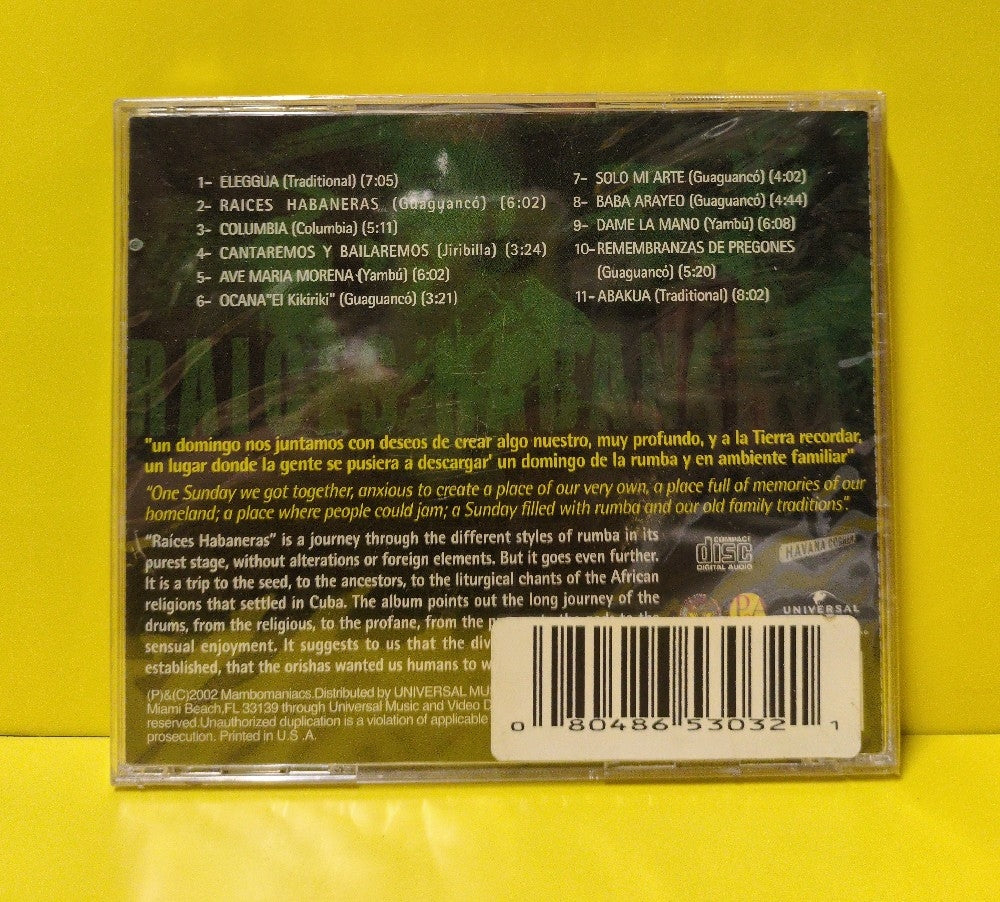 Raíces Habaneras - Raíces Habaneras - 2002 - 067750303-2 - New - Sealed - CDs