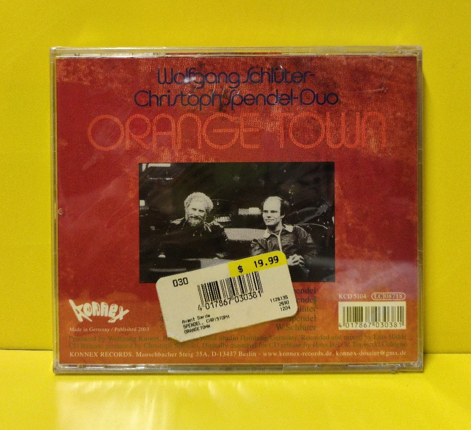 Wolfgang Schlüter-Christoph Spendel-Duo - Orange Town - 2003 - KCD 5104 - New - Sealed - CDs