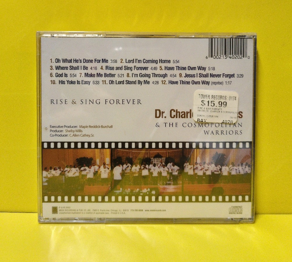 Dr. Charles G. Hayes & The Cosmopolitan Warriors - Rise & Sing Forever - 2002 - MR4020 - New - Sealed - CDs