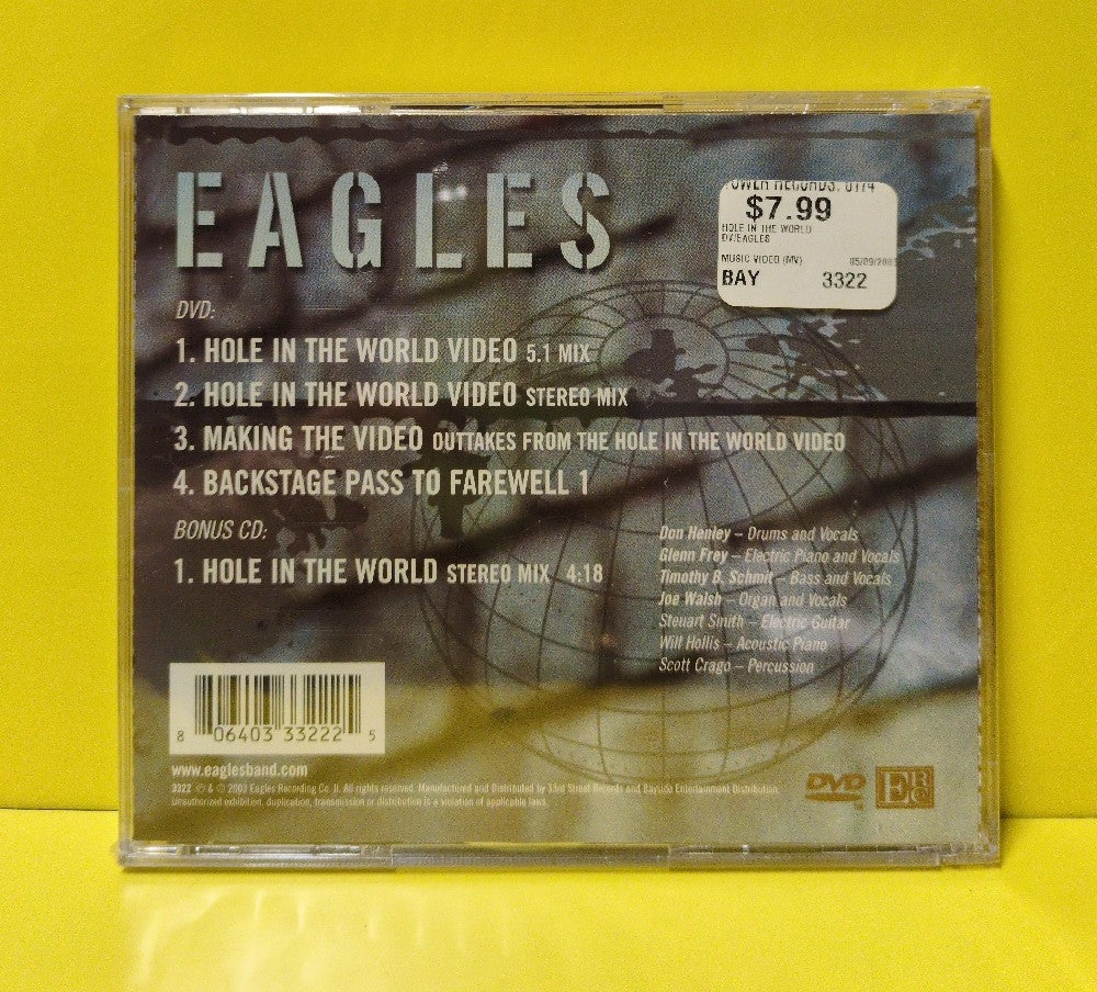 Eagles - Hole In The World - 2003 - 3322 - New - Sealed - CDs - DVD With Bonus CD