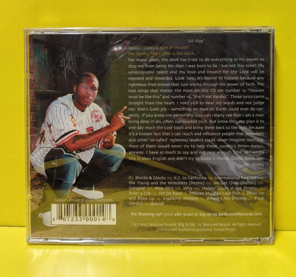 Mr. Stinky - Holdin' Court In The Streets - 2003 - New - Sealed - CDs