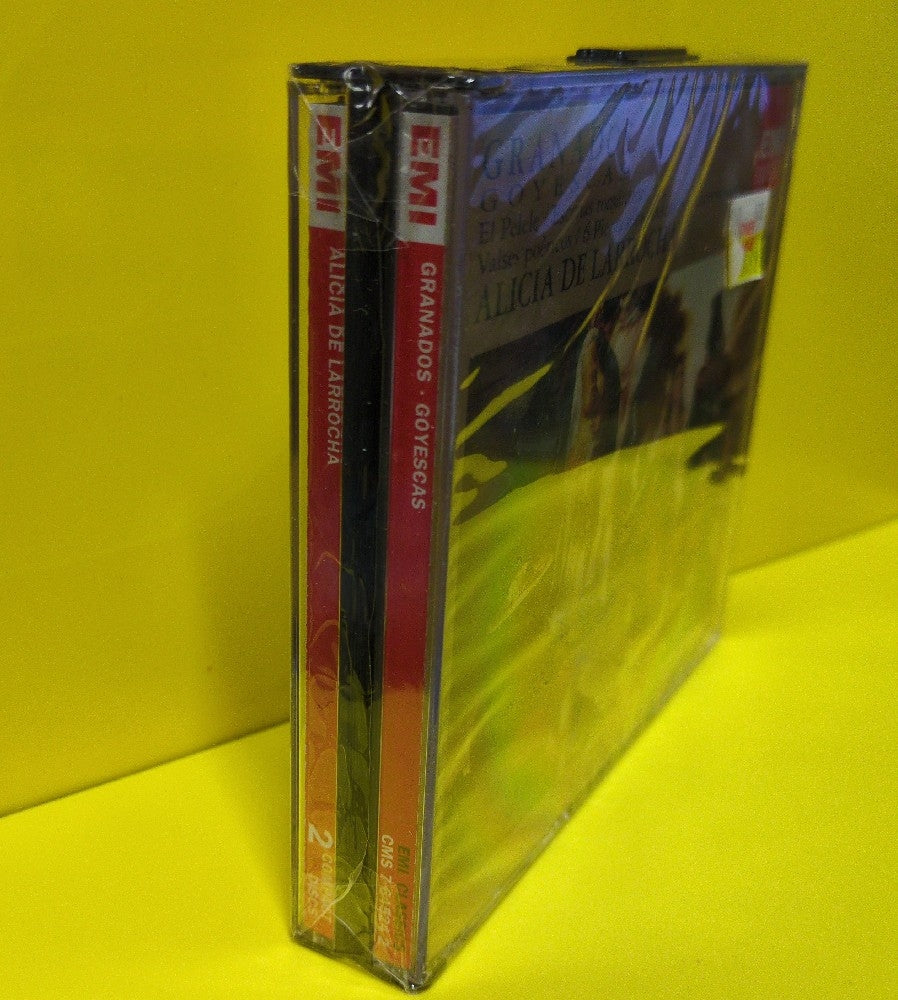 Granados, Alicia De Larrocha - Goyescas • El Pelele • Escenas Románticas • Valses Poéticos • 6 Piezas Sobre Cantos Populares Españoles  - 1992 - CMS 7 64524 2 - New - Sealed - CDs - 2xCD