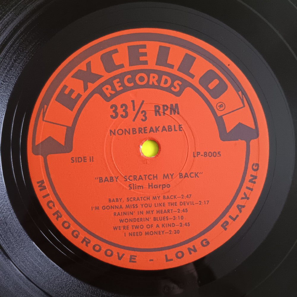 Slim Harpo - Baby Scratch My Back (Orange Label) OG MONO - 1966 - LP 8005 - Used - VG++ - Vinyl