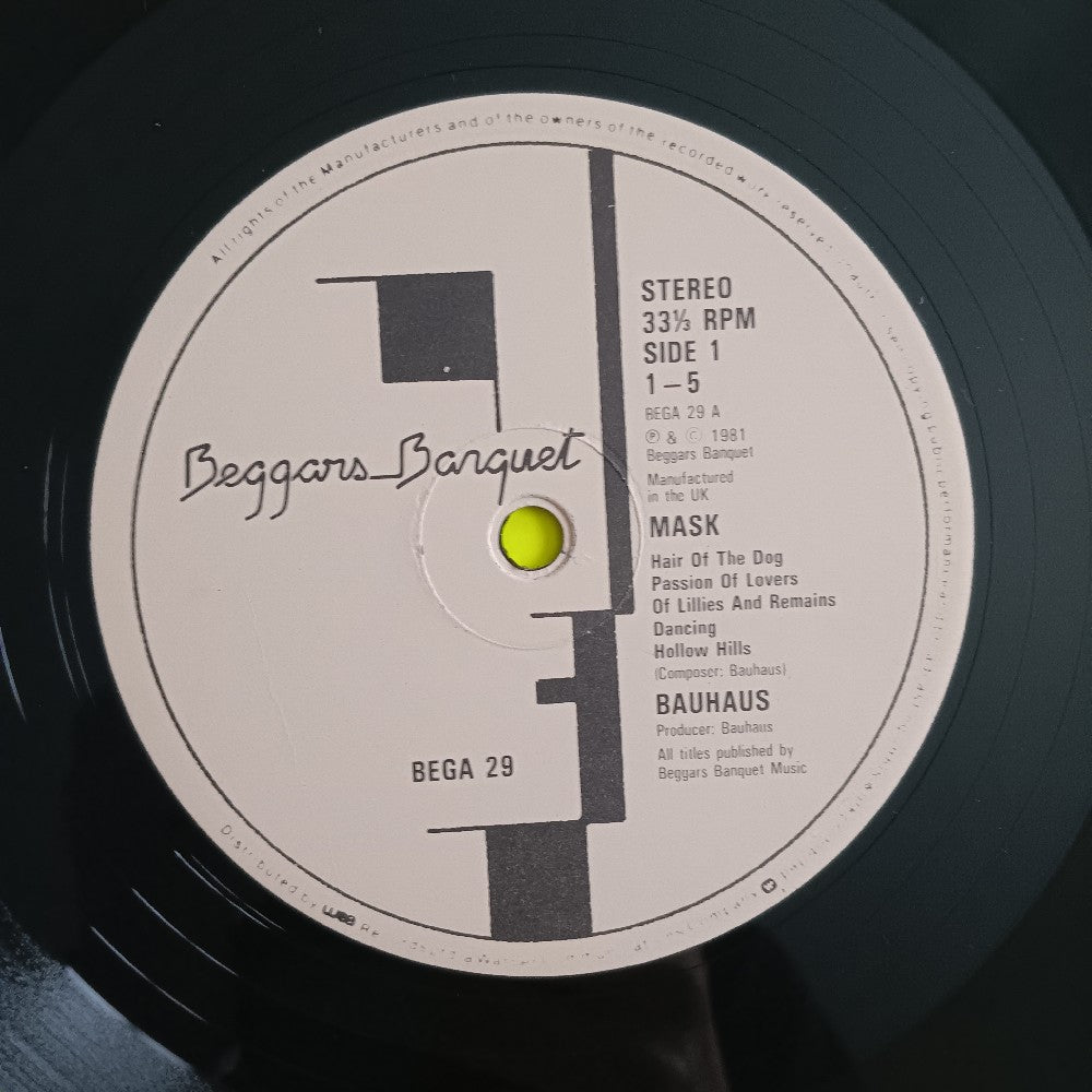 Bauhaus  - Mask UK - 1981 - BEGA29 - Used - VG++ - Vinyl