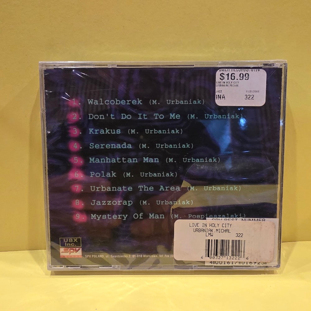 Michal Urbaniak - Live In Holy City - 1996 - SPV 0032 - New - Sealed - CDs