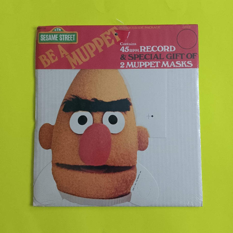 Sesame Street Muppets Masquarade - Bert & Ernie Masks And 45 Record - 1978 - MM129 - New - Sealed - Vinyl