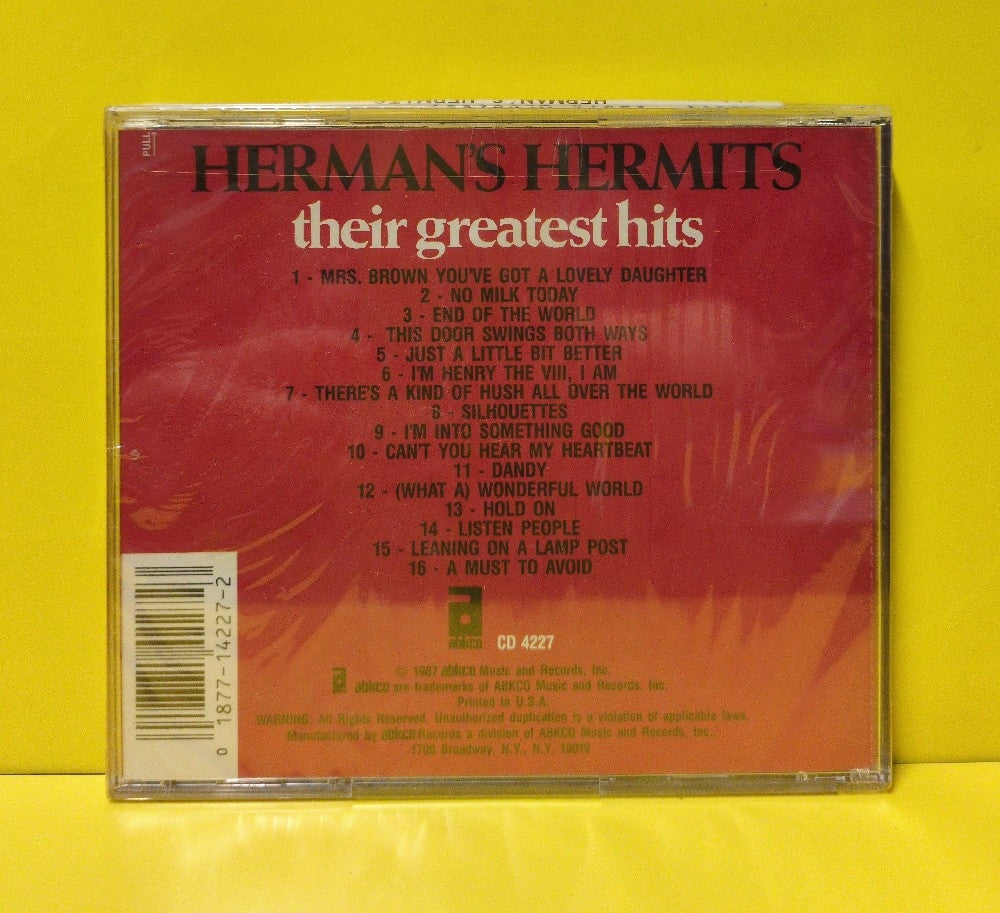 Herman's Hermits - Their Greatest Hits - 42272 - New - Sealed - CDs - Remastered