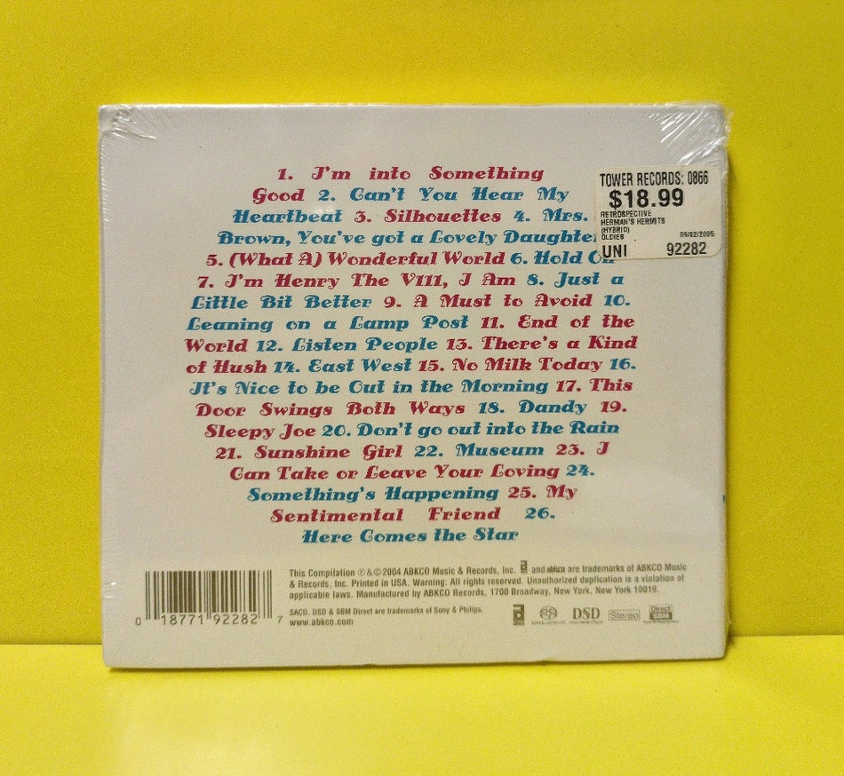 Herman's Hermits - Retrospective - 2004 - 92282 - New - Sealed - CDs - SACD - Digipak