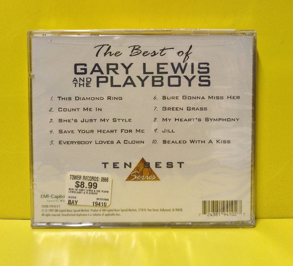Gary Lewis & The Playboys - The Best Of Gary Lewis And The Playboys - 1997 - 72438-19410-2-7 - New - Sealed - CDs