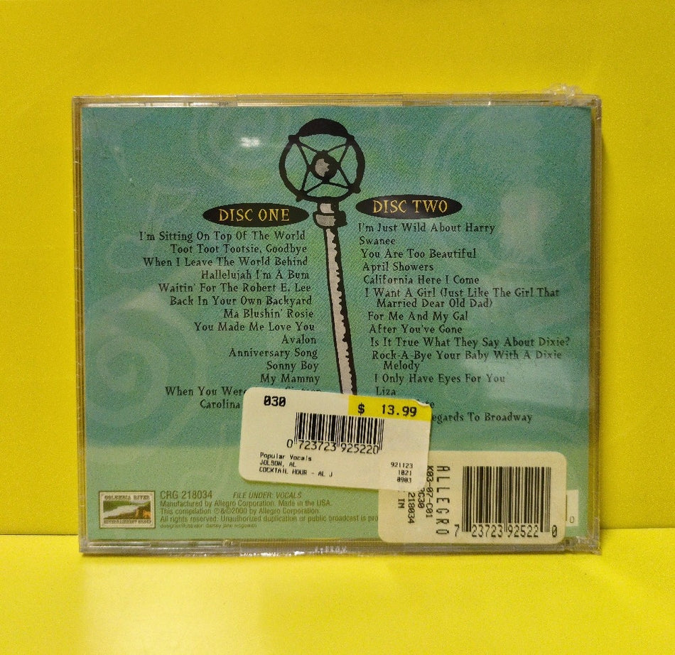 Al Jolson - Cocktail Hour - 2000 - CRG 218034 - New - Sealed - CDs - 2xCD