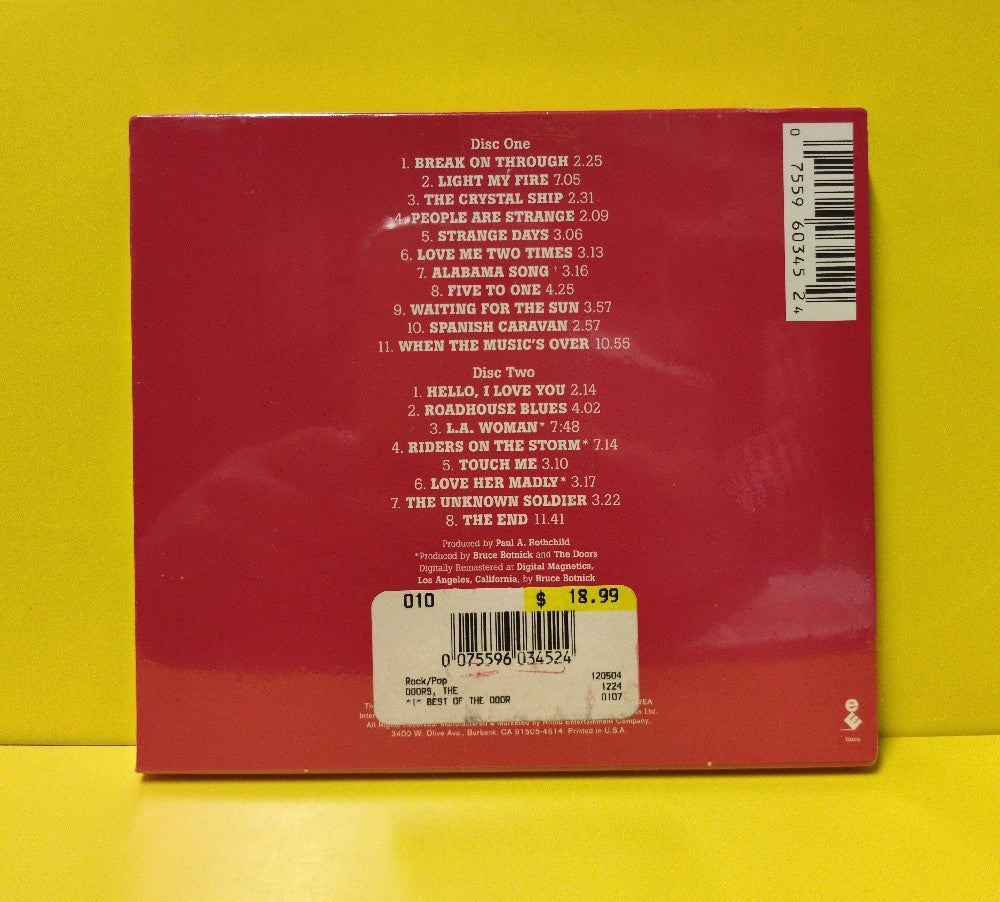 The Doors - The Best Of The Doors - 2006 - 2-60345 - New - Sealed - CDs - 2xCD - Reissue - Remastered - 40th Anniversary - Limited Edition