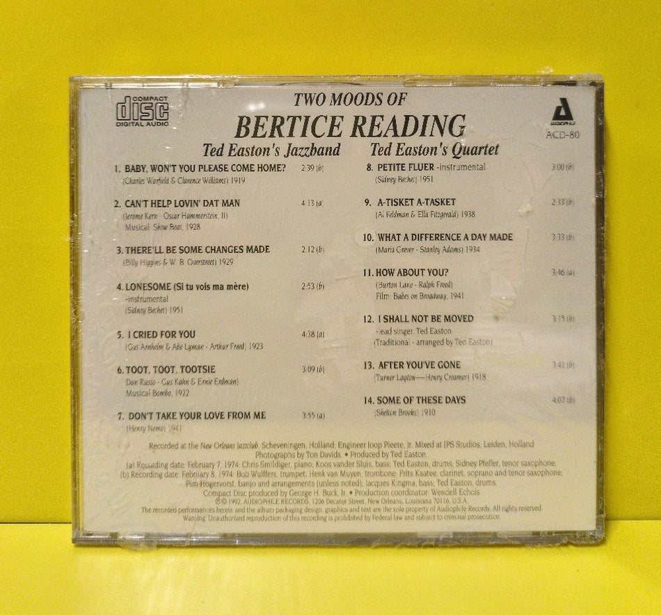 Bertice Reading - Bertice Reading - 1992 - ACD-80 - New - Sealed - CDs