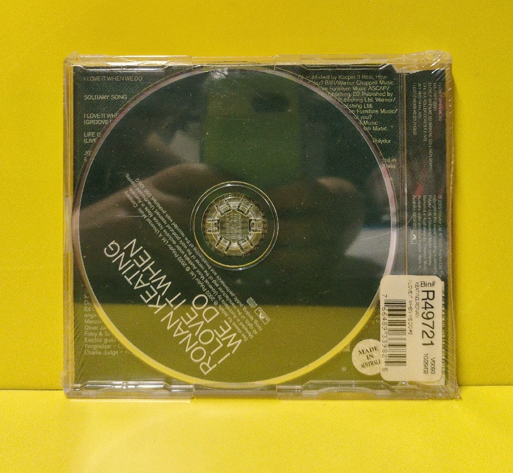 Ronan Keating - I Love It When We Do - 2002 - 065 108-2 - New - Sealed - CDs - CD Single - Australia Import
