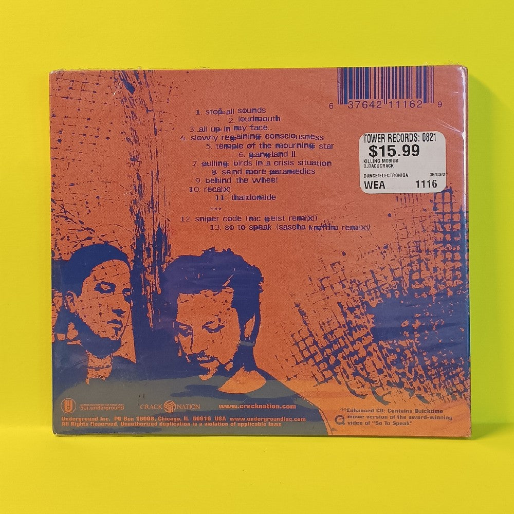 DJ? Acucrack - Killing Mobius - 2005 - uin1116 - New - Sealed - CDs