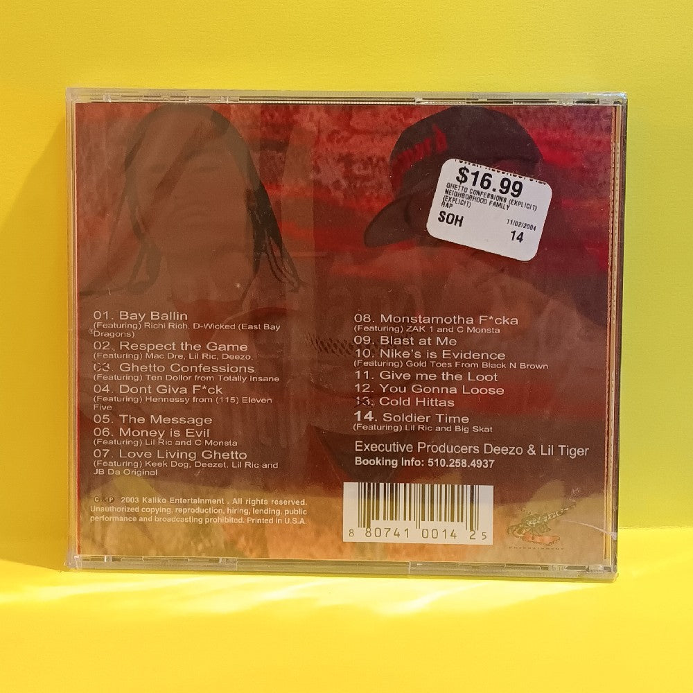 Neighborhood Family - Ghetto Confessions - 2003 - New - Sealed - CDs