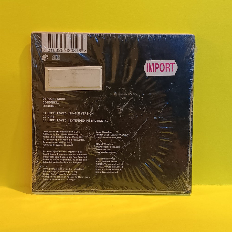 Depeche Mode - I Feel Loved - 2001 - CDBONG31 - New - Sealed - CDs