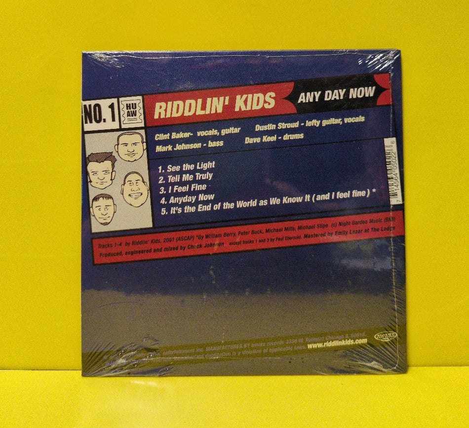 Riddlin' Kids - Any Day Now! - 2001 - New - Sealed - CDs - EP