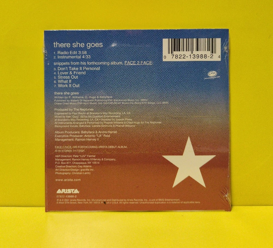 Babyface - There She Goes - 2001 - 07822-13988-2 - New - Sealed - CDs - CD Single