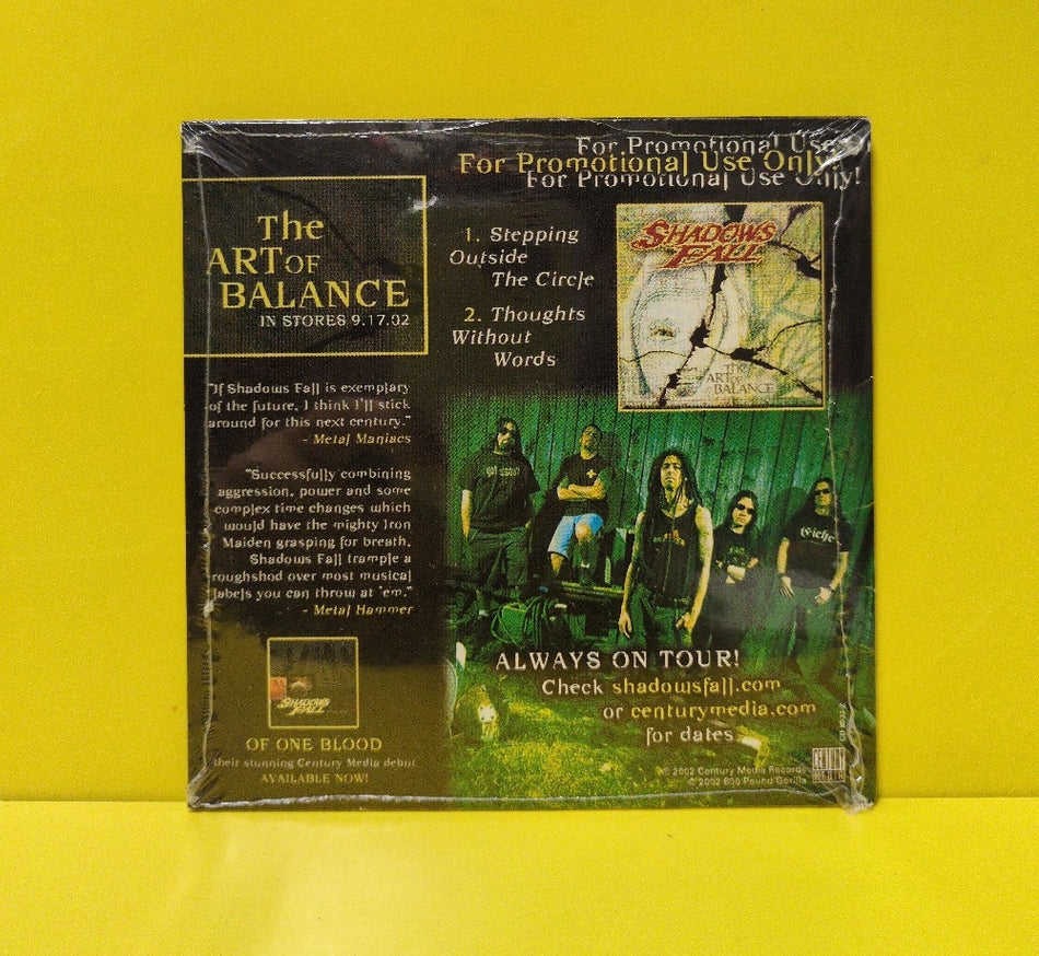 Shadows Fall - 2 Song Sampler From The Art Of Balance - 2002 - CD 8033-2 - New - Sealed - CDs - CD Single - Promo