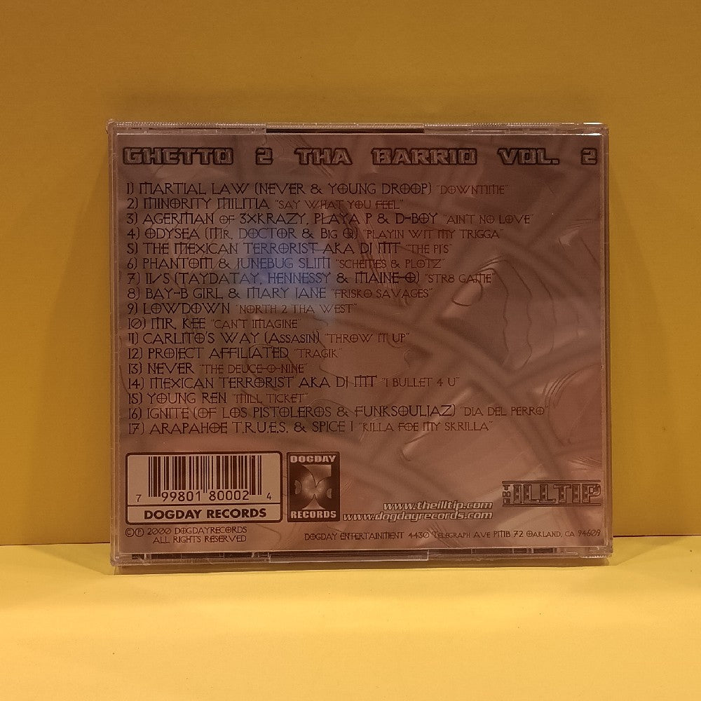 Various - Ghetto 2 Tha Barrio Vol.2 - 2000 - DDR-8000 - New - Sealed - CDs