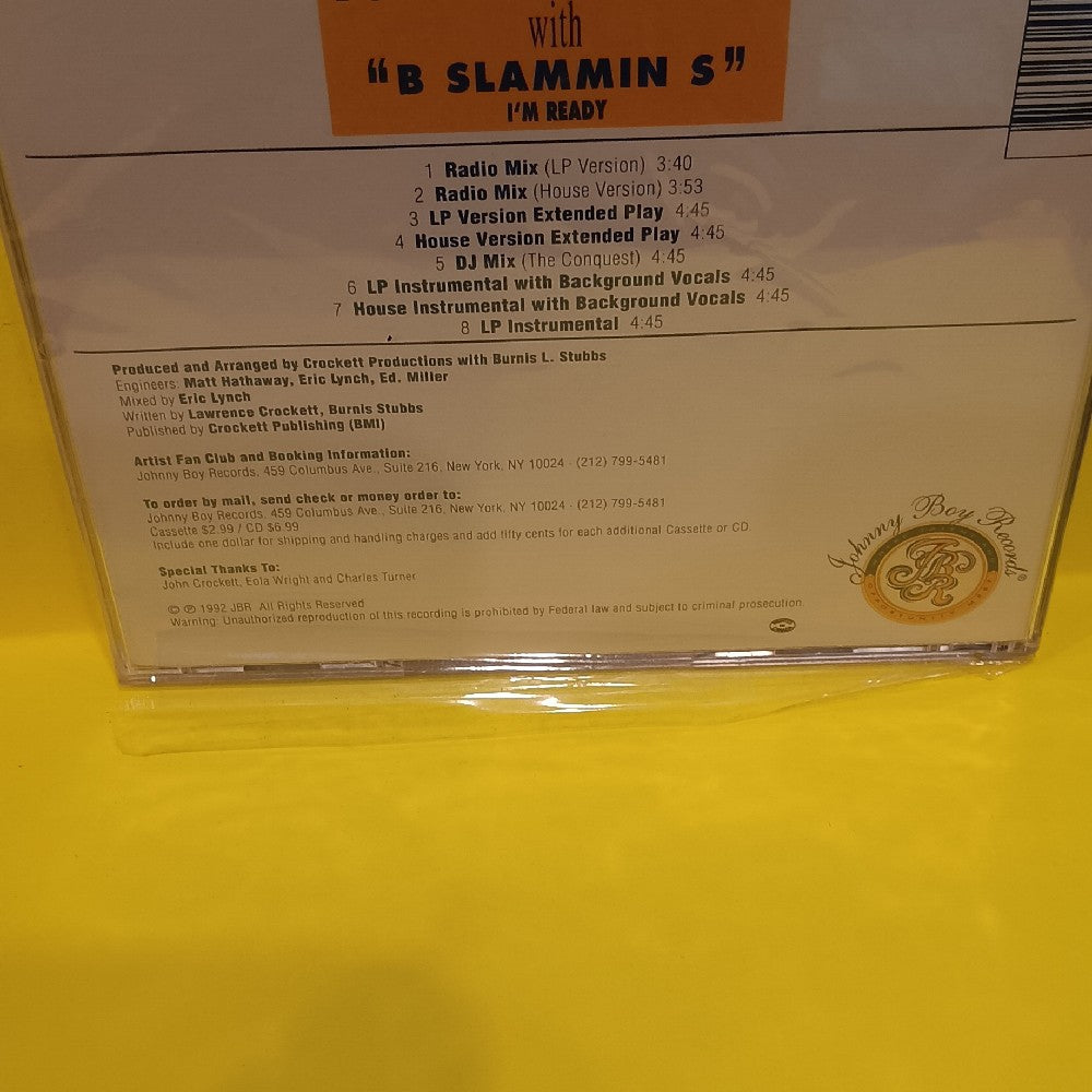 Tonya Plummer With B Slammin S - I'm Ready - 1992 - JBR001 - New - Sealed - CDs