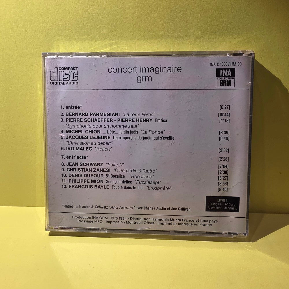 Various  - Concert Imaginaire GRM - 1984 - INC C 1000 - New - Sealed - CDs