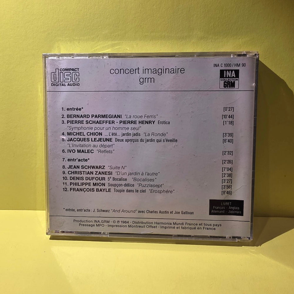 Various  - Concert Imaginaire GRM - 1984 - INC C 1000 - New - Sealed - CDs