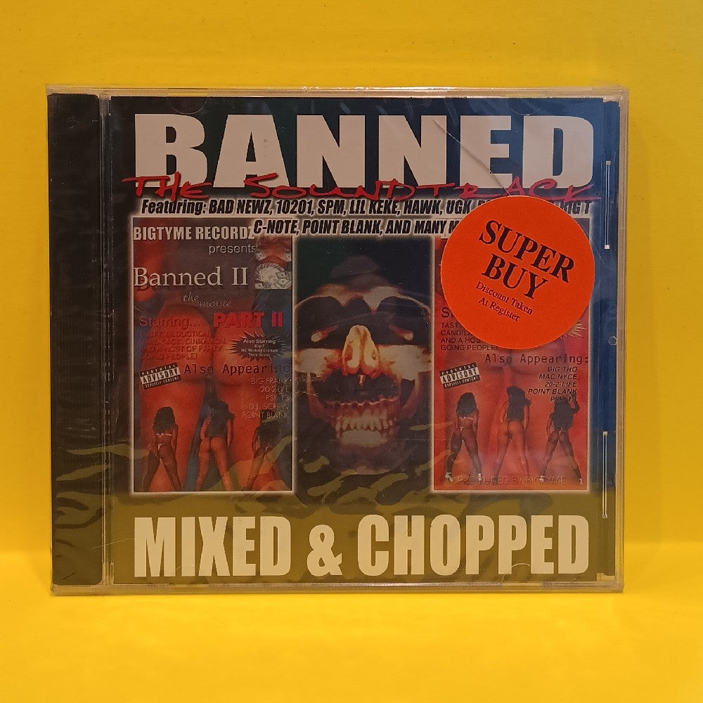 Various - Banned The Soundtrack Mixed & Chopped - 2000 - BTR1142 - New - Sealed - CDs