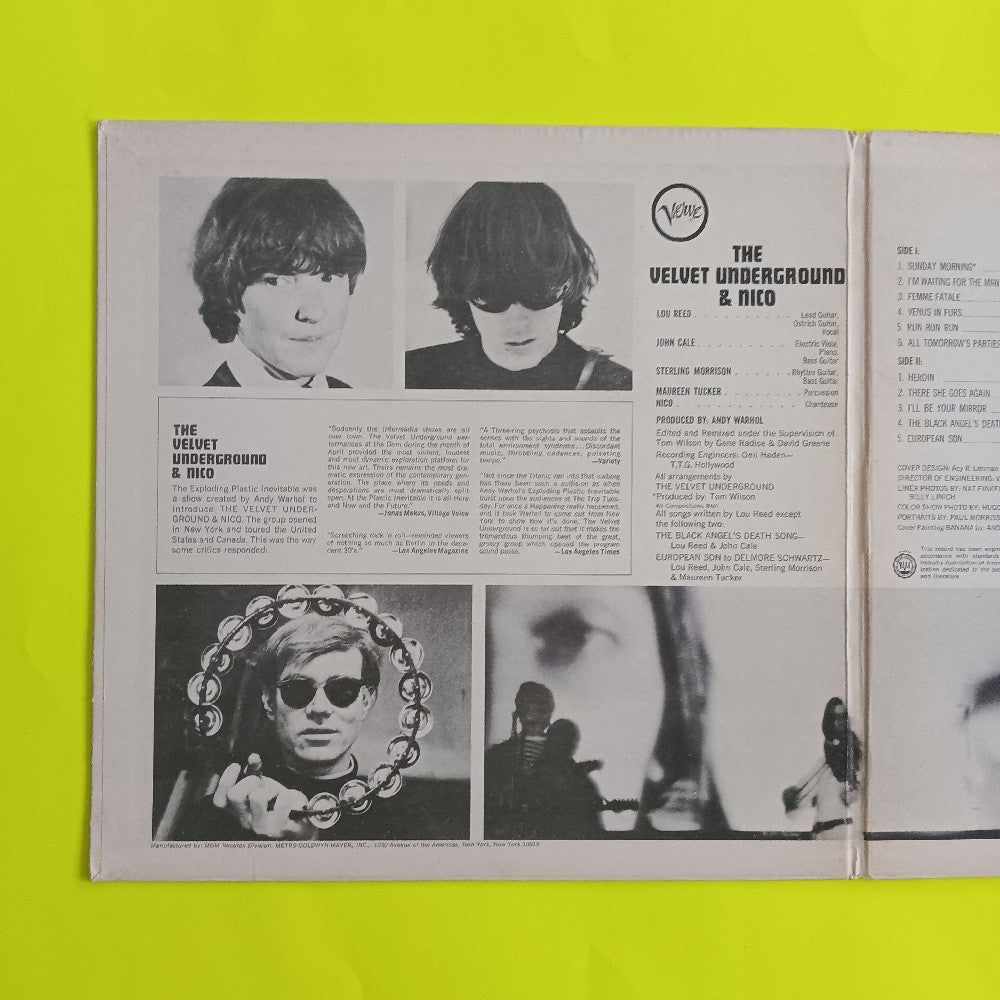 Velvet Underground & Nico - Self Titled PROMO MONO - 1967 - V-5008 - Used - VG++ - Vinyl