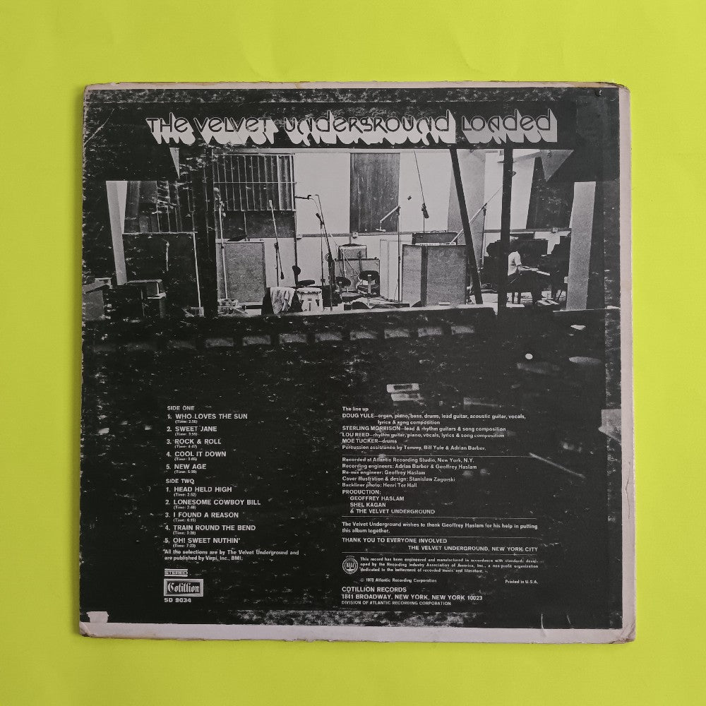 The Velvet Underground  - Loaded PROMO - 1970 - SD 9034 - Used - VG++ - Vinyl