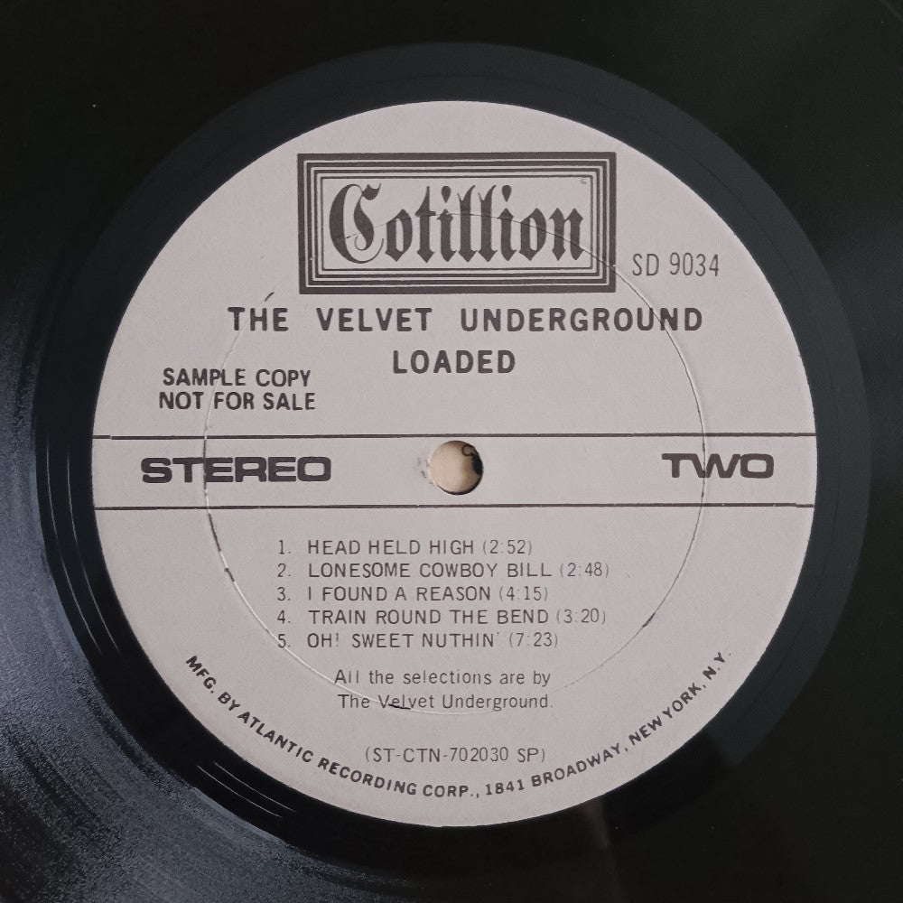 The Velvet Underground  - Loaded PROMO - 1970 - SD 9034 - Used - VG++ - Vinyl