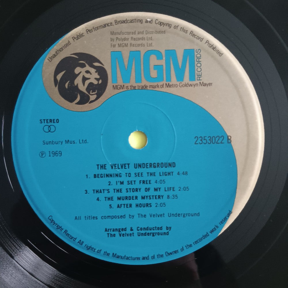 The Velvet Underground - Self Titled UK - 1971 - 2353 022 - Used - VG++ - Vinyl