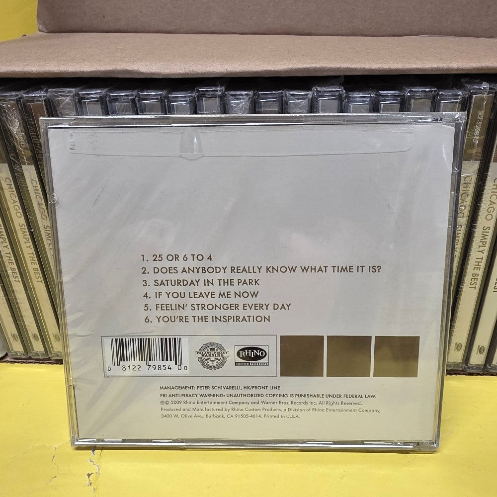Lot #00149 - Chicago  - Simply The Best - 2009 - RC-520845 - New - Sealed - Wholesale