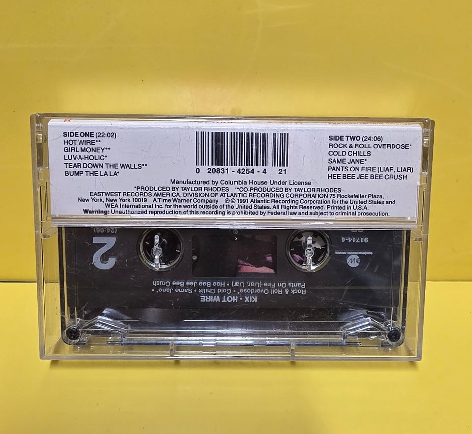Kix  - Hot Wire - 1991 - A4 91714 - Used - EX - Cassettes