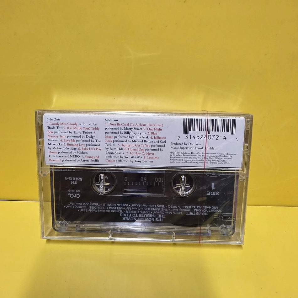 Various - It's Now Or Never: The Tribute To Elvis - 1995 - 524 072-4 - New - Sealed - Cassettes