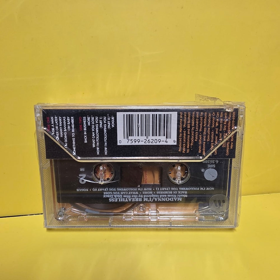 Madonna - I'm Breathless (Music From And Inspired By The Film Dick Tracy) - 1990 - 9 26209-4 - New - Sealed - Cassettes